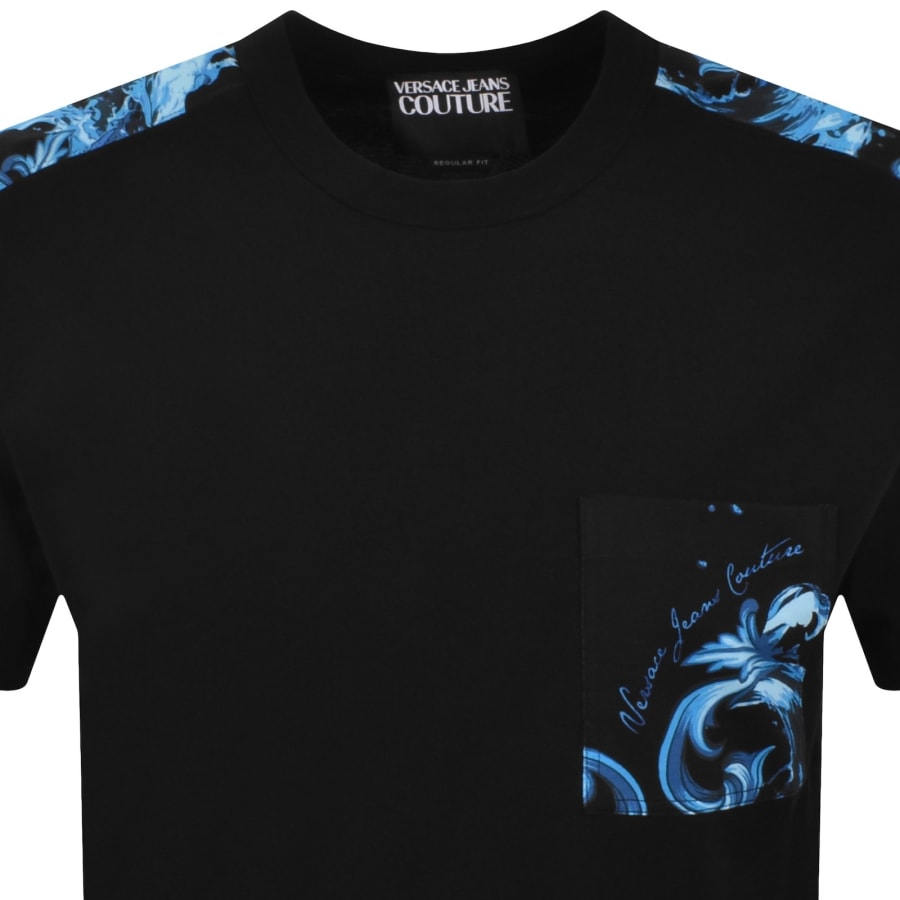 Versace Jeans Couture Wave T Shirt Black | Mainline Menswear us